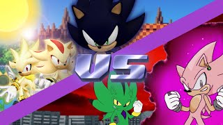 Sonic And Friends Vs Sonic Black Rose & Chaos Nazo Full Sprite Animation