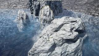 [Unreal Engine4] Distance Field Based Flow WaterShader Test