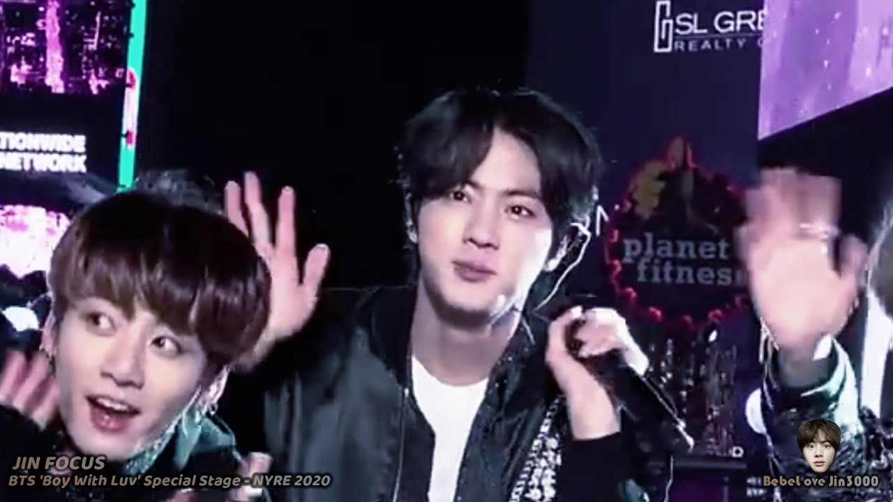 ❤JIN FOCUS❤ BTS 'Boy With Luv' Special Stage - NYRE 2020