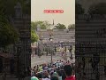 Funny moment at Wagah border 😱#wagahborder #funny #pakistan #india #army #punjab #bsf #youtubeshort