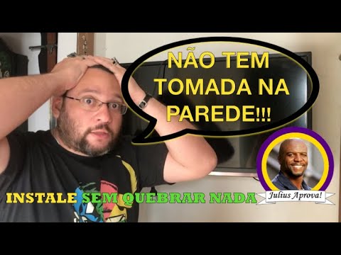 Como fazer tomada externa na parede SEM QUEBRAR NADA!!!