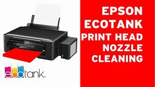 svejsning sundhed fredelig Epson ECOTANK print head cleaning clogged nozzles 🛠💉 - YouTube