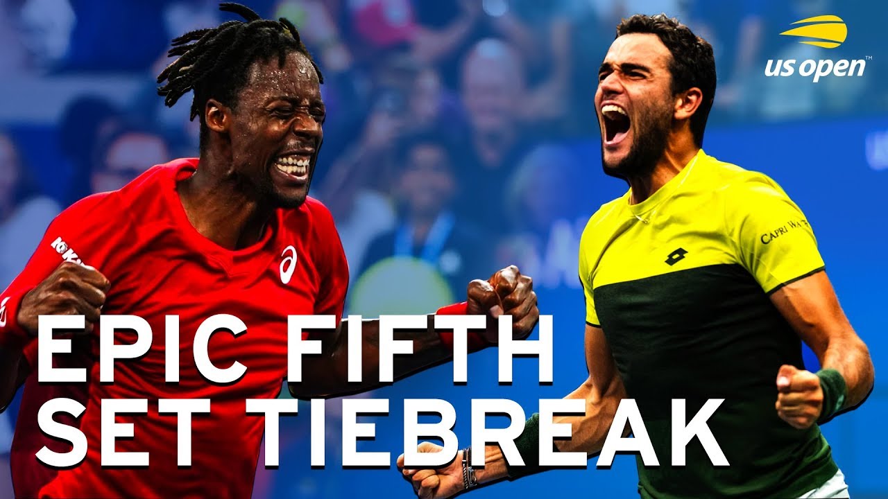 Matteo Berrettini vs Gael Monfils epic fifth set tiebreak! US Open 2019