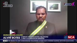 Alvin Botes speaks on George building collapse