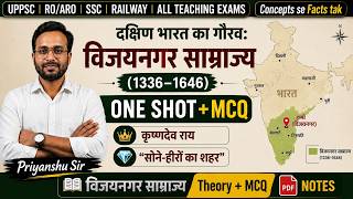 विजयनगर साम्राज्य Complete History | One Shot + MCQ | 90% Exam में यहीं से Questions | Priyanshu Sir