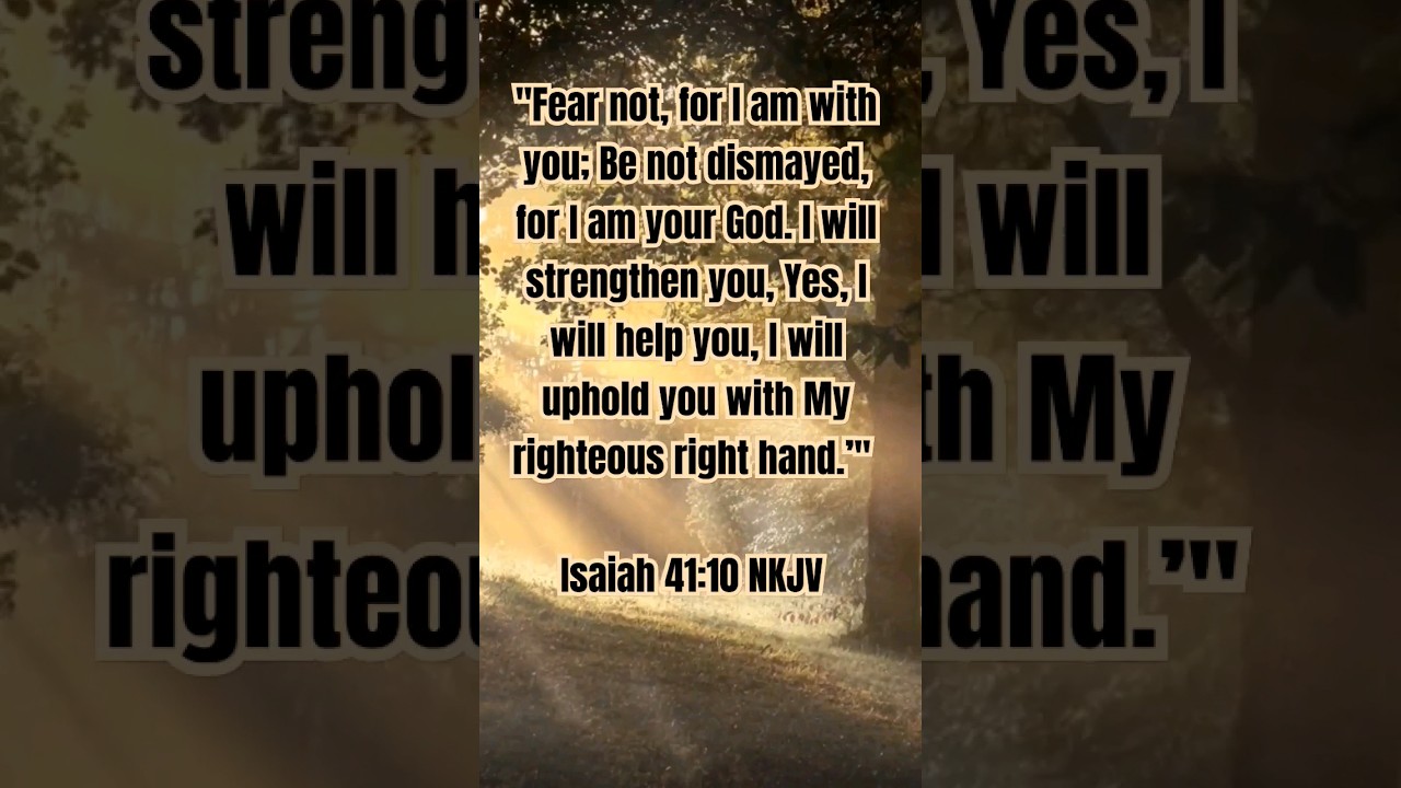 Isaiah 41 10 NKJV YouTube Isaiah 41 10 NKJV YouTube