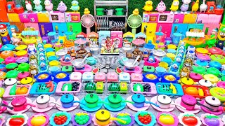 75 Minutes Satisfying With Unboxing Hello Kitty Kitchen Set Miniature Kitchen Set Making With Clay