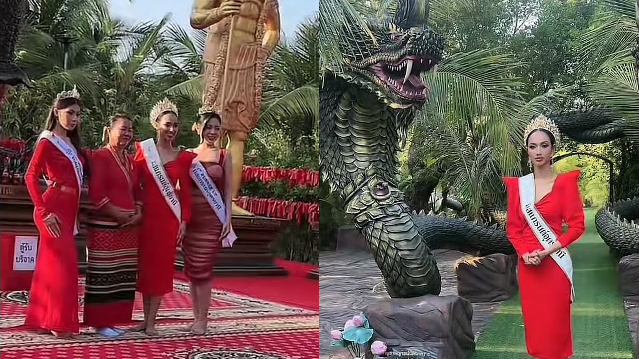 คะนิ้ง มิสแกรนด์อุดรธานี มาไหว้สักการะที่หมู่บ้านนาคาอุดรธานี