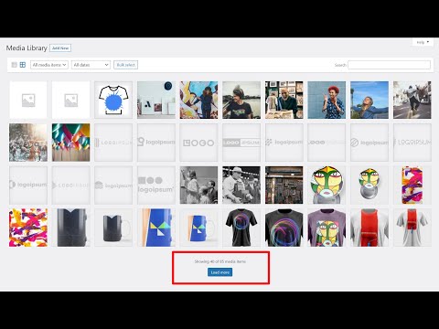 Remove Load More button from Wordpress Media Library [Wordpress 5.8]