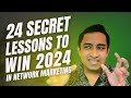 24 secret lessons to win 2024 in network marketing