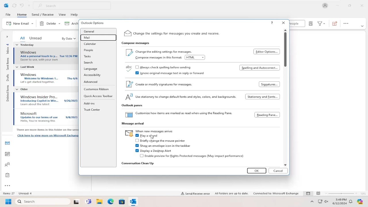 How To Create An Email Notification Sound In Outlook Guide YouTube