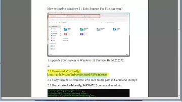 Enable Windows 11 Tabs Support For File Explorer