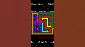 How To Solve Flow Free Regular Pack Level 24 9x9 Board Hard Walk Through Solution Walkthrough