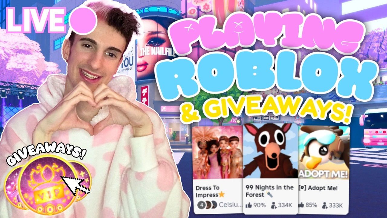 🔴 LIVE - PLAY ROBLOX WITH ME & WIN GIVEAWAYS! COME JOIN!