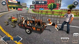 ATV Bike Dog Transporter Cart Driving Level 1-2-3-4-5-6-7-8 Android/iOS Gameplay/Walkthrough screenshot 3