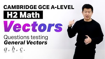 "General Vectors" Type Of Question | A-Level H2 Math