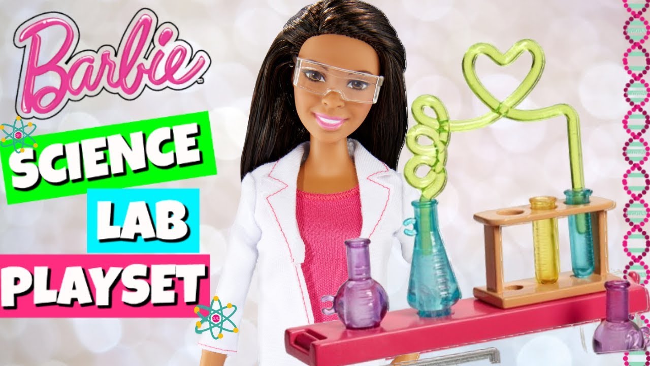 UNBOX & REVIEW Barbie Science Lab Playset Mattel YouTube