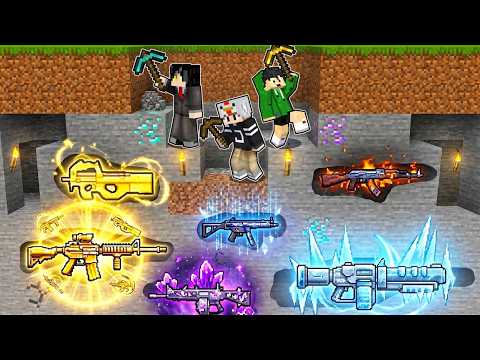 We Found Buried OP GUNS in Minecraft!