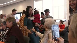 Older Adults GIVE THANKS with Mayor Wu at East Boston Senior Center