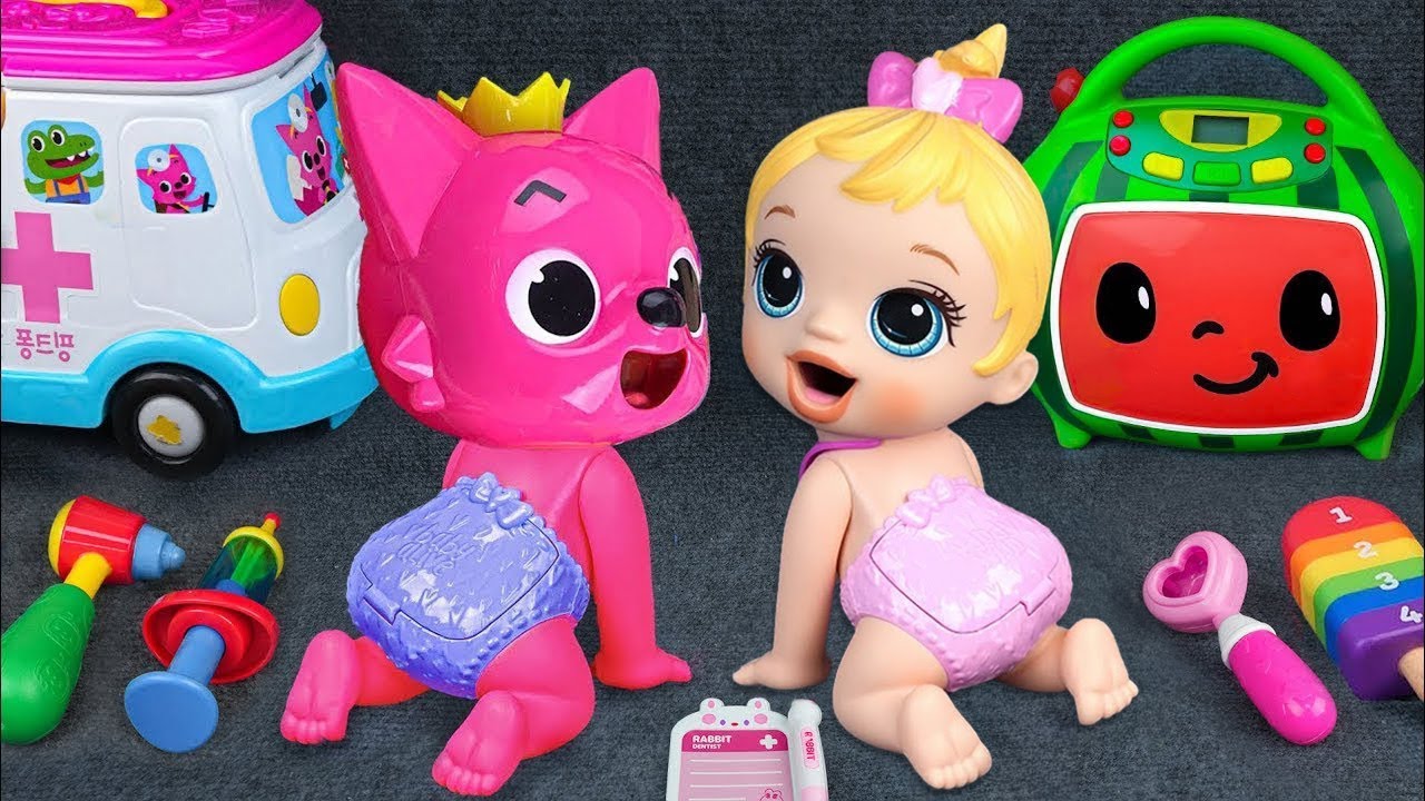 16 Minutes Satisfying with Unboxing Doctor Toys, Pinkfong Ambulance Playset ASMR | Review Toys