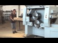 Round Multi-rip Saw Machine MJ 1430 test in factory