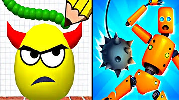 Satisfying Mobile Games RAGDOLL BREAK vs DRAW TO SMASH Up Funny Gameplay🎮