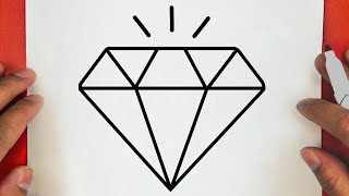 Como Desenhar Um Diamantehow To Draw A Diamond