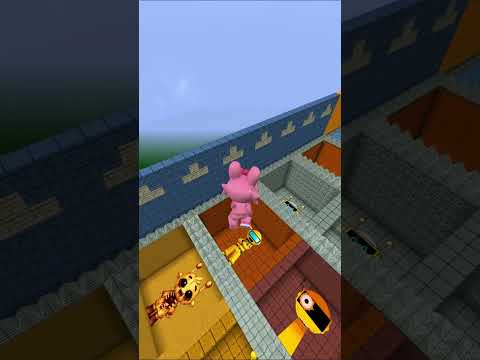 Sprunki Pinki Lava Jump Challange #minecraft #shorts