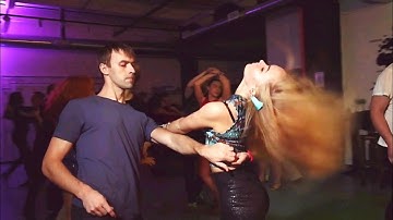 Festa Party. Dmitriy Veselov and Ketrin. Zouk improvisation.