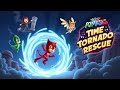PJ Masks Time Tornado Rescue | Teamwork Stories of Rescue | Kids story