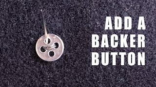 How to Add a Backer Button to Coats