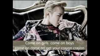 GDRAGON crayon lyrics simple