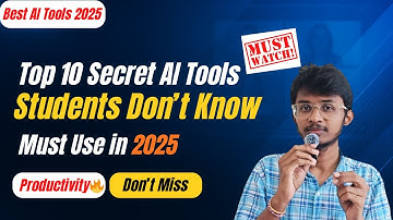 10 Game-Changing AI Tools for Students in 2025 (NOT ChatGPT!)