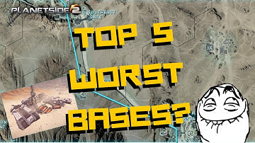 Planetside 2 | TOP 5 WORST BASES AND BASE DESIGNS IN PLANETSIDE 2!! (Planetside 2 Gameplay)