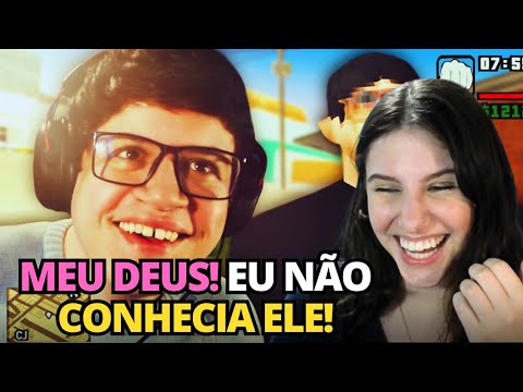 REACT - GAMES EDuUu - VIREI UM NPC NESSE GTA SA BRASILEIRO