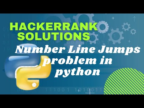 Hackerrank problem, Number Line Jumps in problem-Solving is solved for you in python language.
