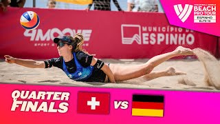 Hüberli T./Brunner M. vs. Müller S./Tillmann C. - Quarter Finals | Espinho 2024 #BeachProTour