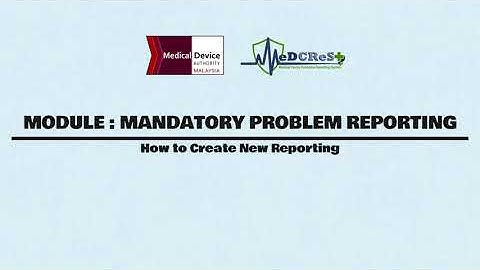 [ MeDCReSt ] MPR Module - 1) How to Create New Reporting