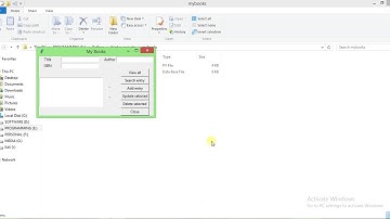Python Tkinter based simple database project - demo