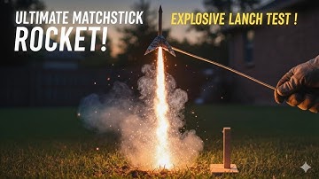 The ULTIMATE Matchstick Rocket Experiment! 🔥 🚀 #matchbox #rocket #matchstickrocket #experiment