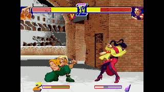 Street Fighter Zero SGDK Port WIP#3 (Mega Drive / Sega Genesis)