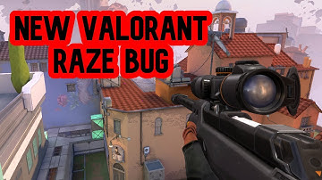 WHAT?  *New Valorant Raze Bug On Ascent* #Shorts