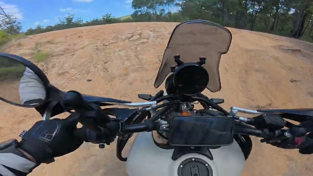 Royal Enfield Himalayan 450 being tested off-road in the Glasshouse Mountains and Mt Mee.