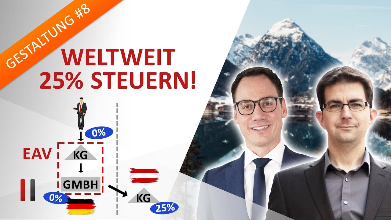 New Update Weltweit nur 25 % Steuern: Internationale Organschaft (Mittelstandsmodell) | Roman Jagersberger