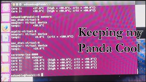 LattePanda Cooling Demo using my two fan solution and Linux