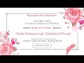  muthupalaniappan weds muthathal  revathy  wedding reception live streaming  deepa creations 