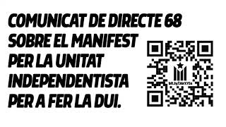 Lectura del Comunicat de Directe 68