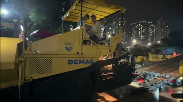 Máy rải Demag DF115C đã bàn giao cho khách