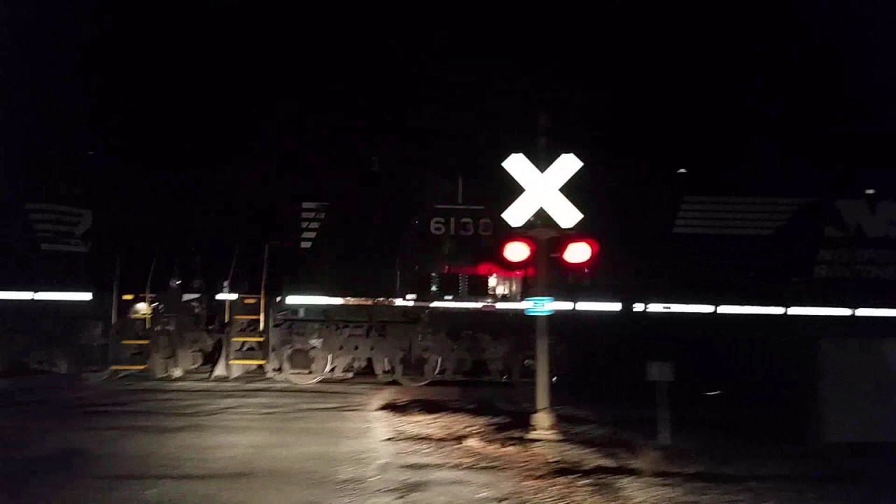 NS 3477, NS 6138, and NS 3507 pull NS A76 out of the Sheffield Yard in Muscle Shoals, AL (L-OS)