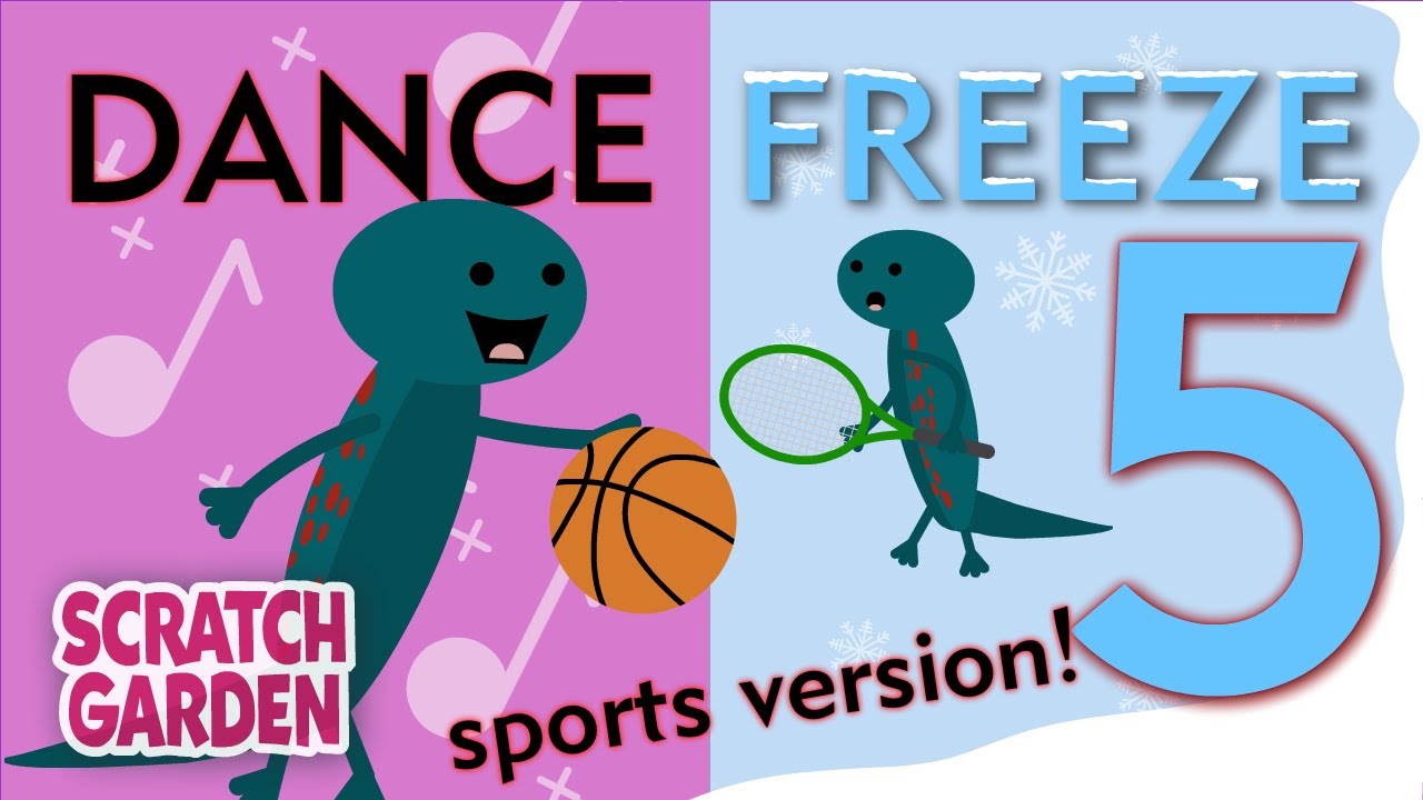 The Dance Freeze Song 5! | Sports Freeze Dance | Scratch Garden